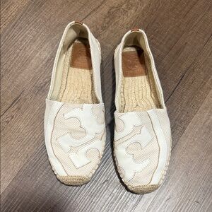 Tory Burch Cream Espadrilles